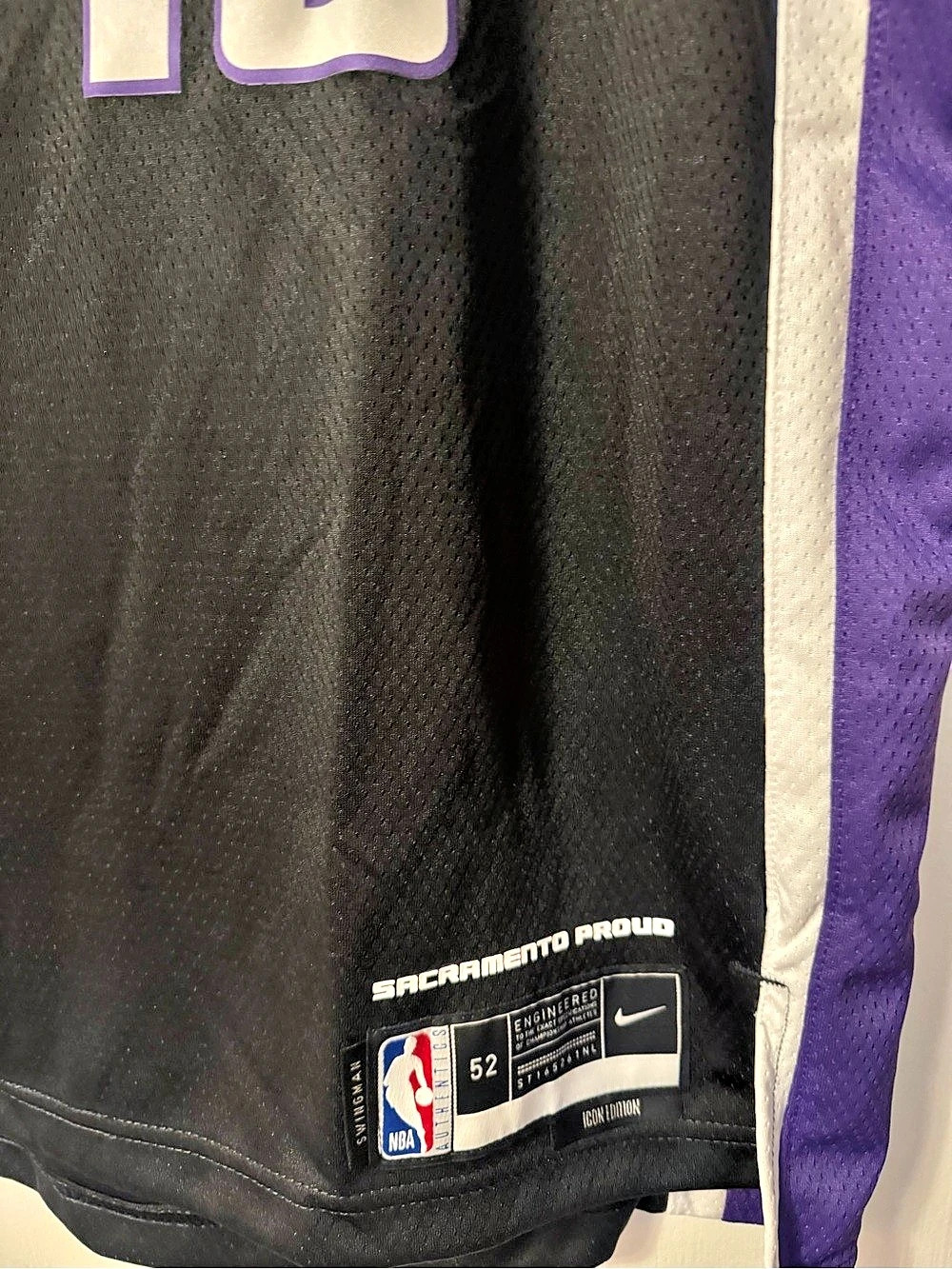 Nike Sacramento Kings Domantas Sabonis Icon Edition Swingman Jersey #10 Swingman - Picture 4 of 4